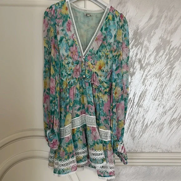 Hemant & nandita georgette dress - Picture 3 of 10